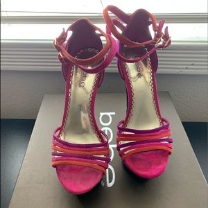 Bebe platform sandal size 7